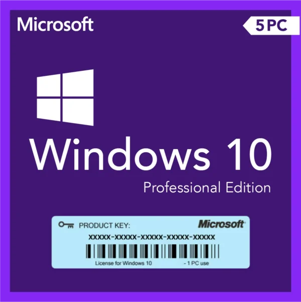 Windows 10 PRO Professional 5pc