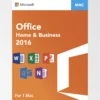 Microsoft Office 2016 Home & Business for Mac – Lifetime License Key | 1 Mac