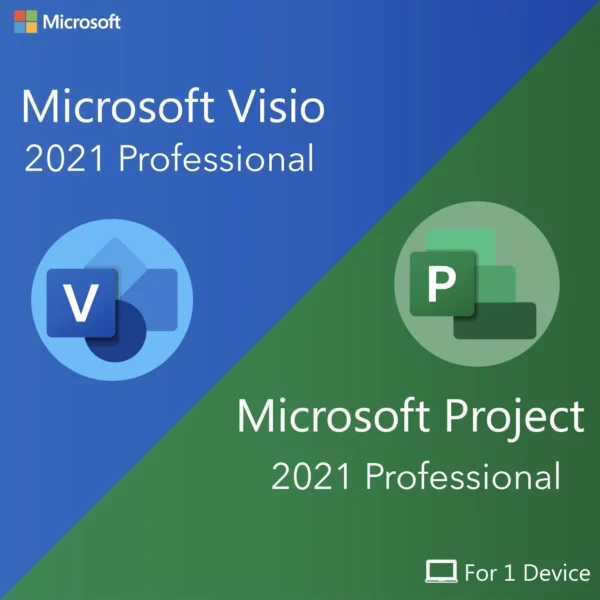 Microsoft Project Professional + Visio Professional 2021