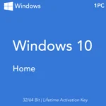 Microsoft Windows 10 Famille – Clé de licence à vie | 32 & 64 bits | 1 PC