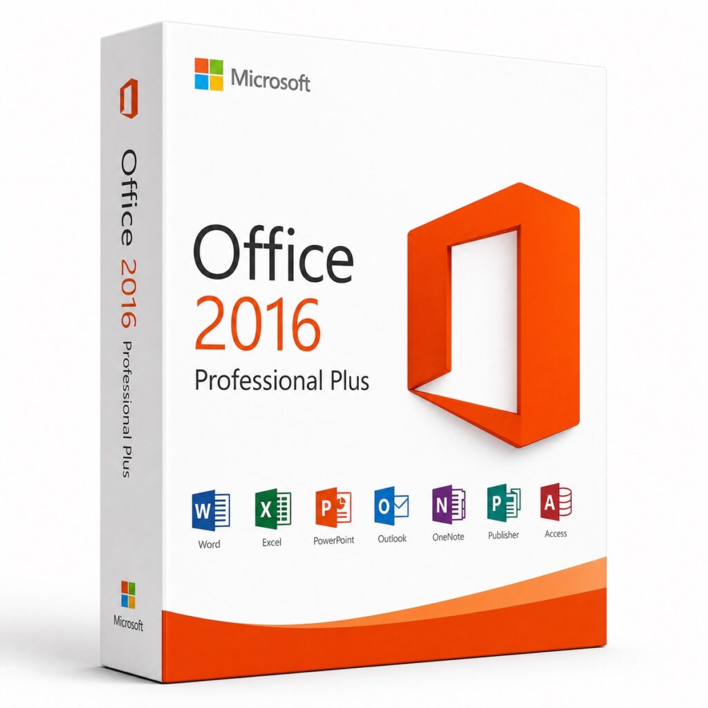 Microsoft Office 2016 Professional Plus – Lifetime License Key for Windows | 1 PC