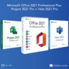 Microsoft Office 2021 Pro Plus + Visio 2021 + Project 2021 – Lifetime License | Windows | 1 PC