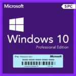 Clé de produit Microsoft Windows 10 Pro Professionnel – Licence à vie 5 PC 32/64 bits