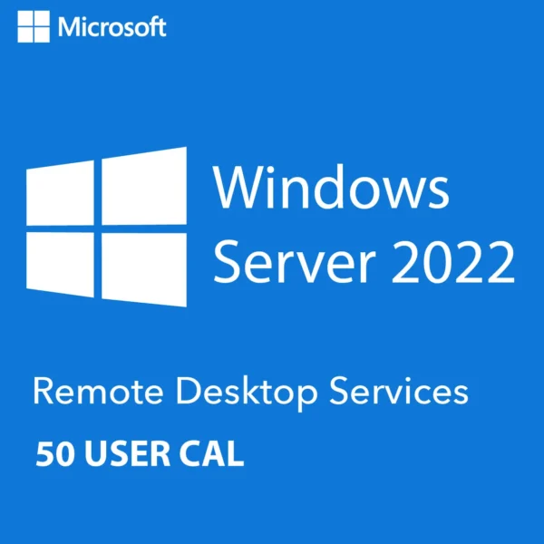 Windows Server 2022 Remote Desktop Services User Connections (50) Cal