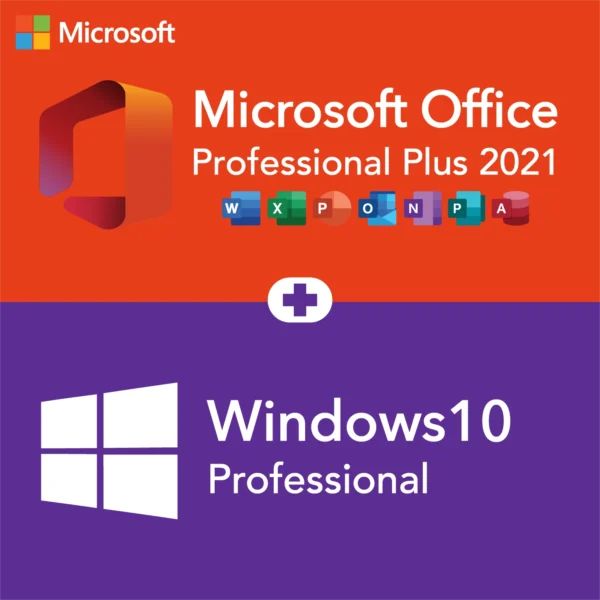 Windows 10 Professional + Office 2021 Professional Plus