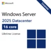 Microsoft Windows Server 2025 Datacenter - 16 Core License Key