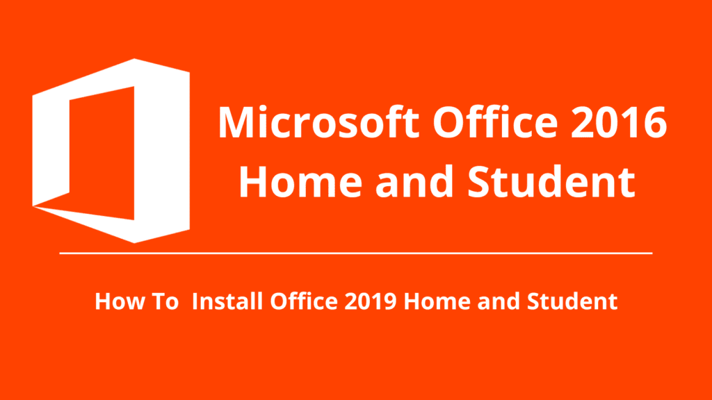 Microsoft Office 2016 Home and Student