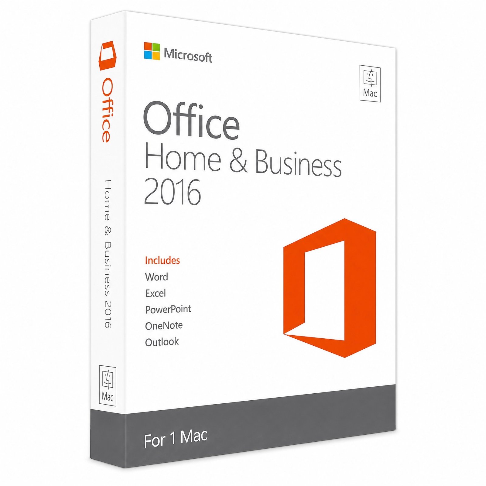 Microsoft Office 2016 Home and Business for Mac product box