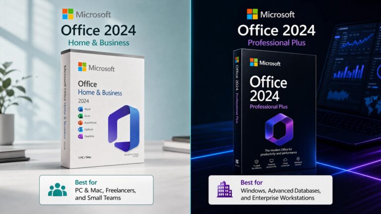 Office 2024 Professional Plus vs Home and Business :The Smart Choice (2026 Guide)