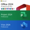 Office 2024 Pro Plus + Visio + Project 2024 Bundle – Lifetime Keys (1 PC)