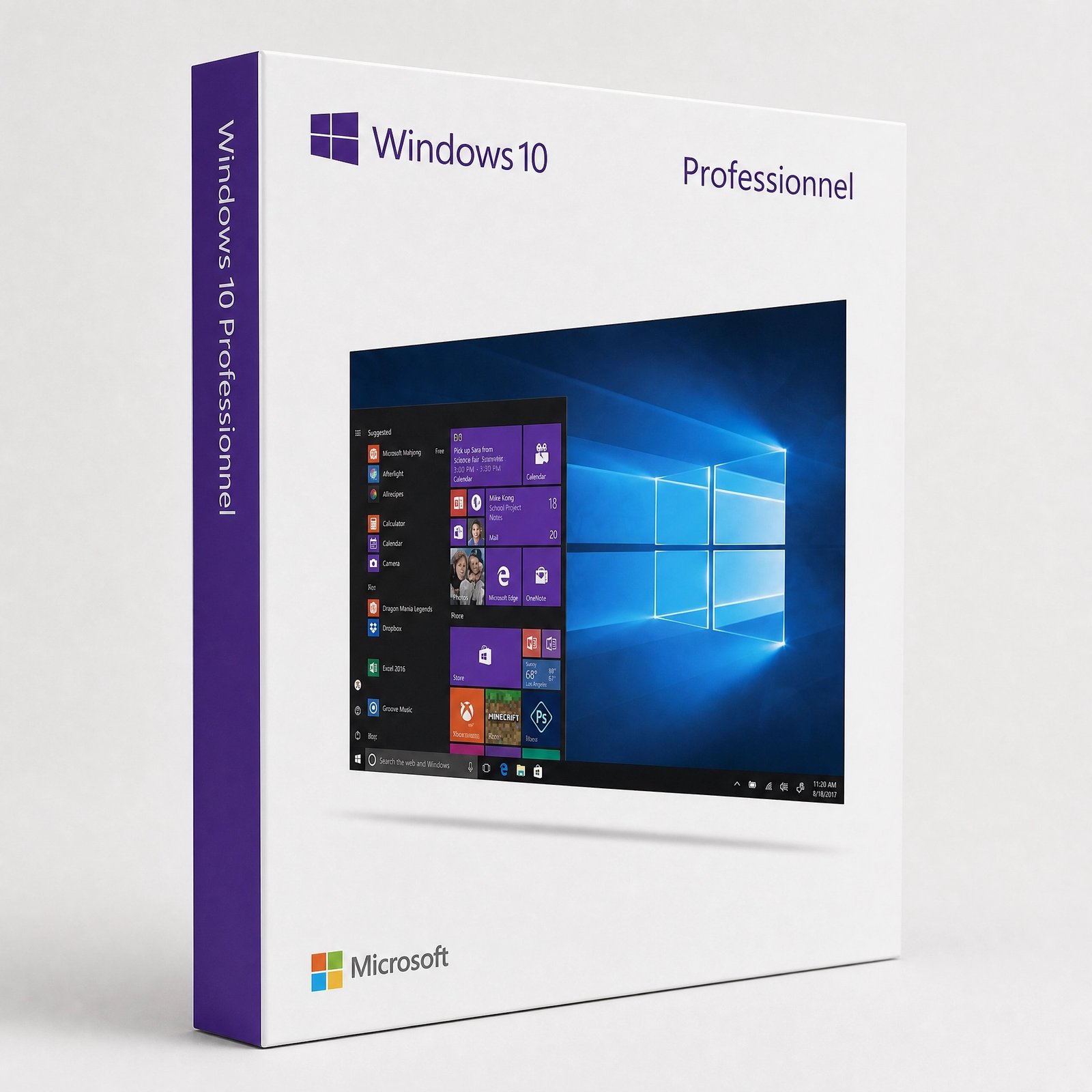 Windows 10 Pro licence product box