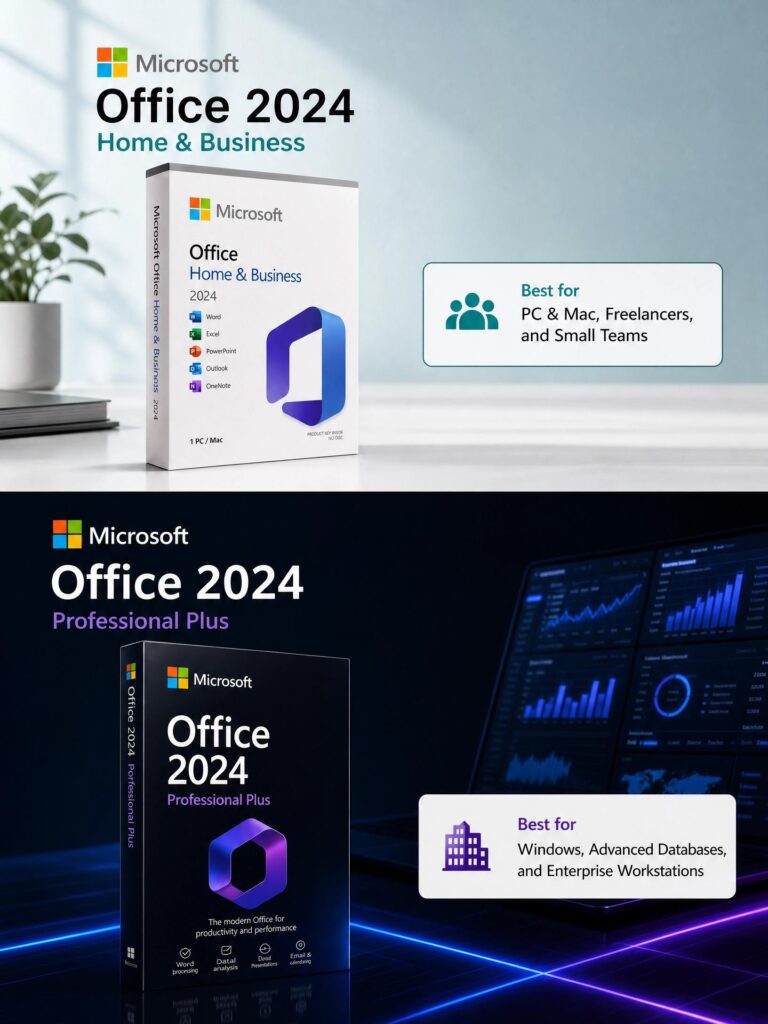 Office 2024 Professional Plus vs Home and Business :The Smart Choice (2026 Guide)