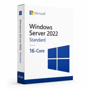 Microsoft Windows Server 2022 Standard 16 core product key – genuine perpetual license