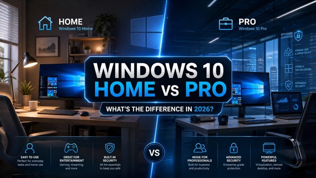 windows 10 home vs pro comparison – which edition to choose