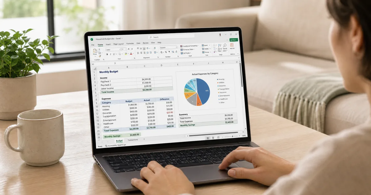 Working on a household budget in Excel, choosing the best Microsoft Office for home use