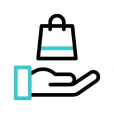 Shopping cart icon for the order step