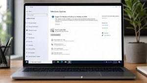 Windows 10 Settings Windows Update page showing the Enroll now link for Windows 10 ESU