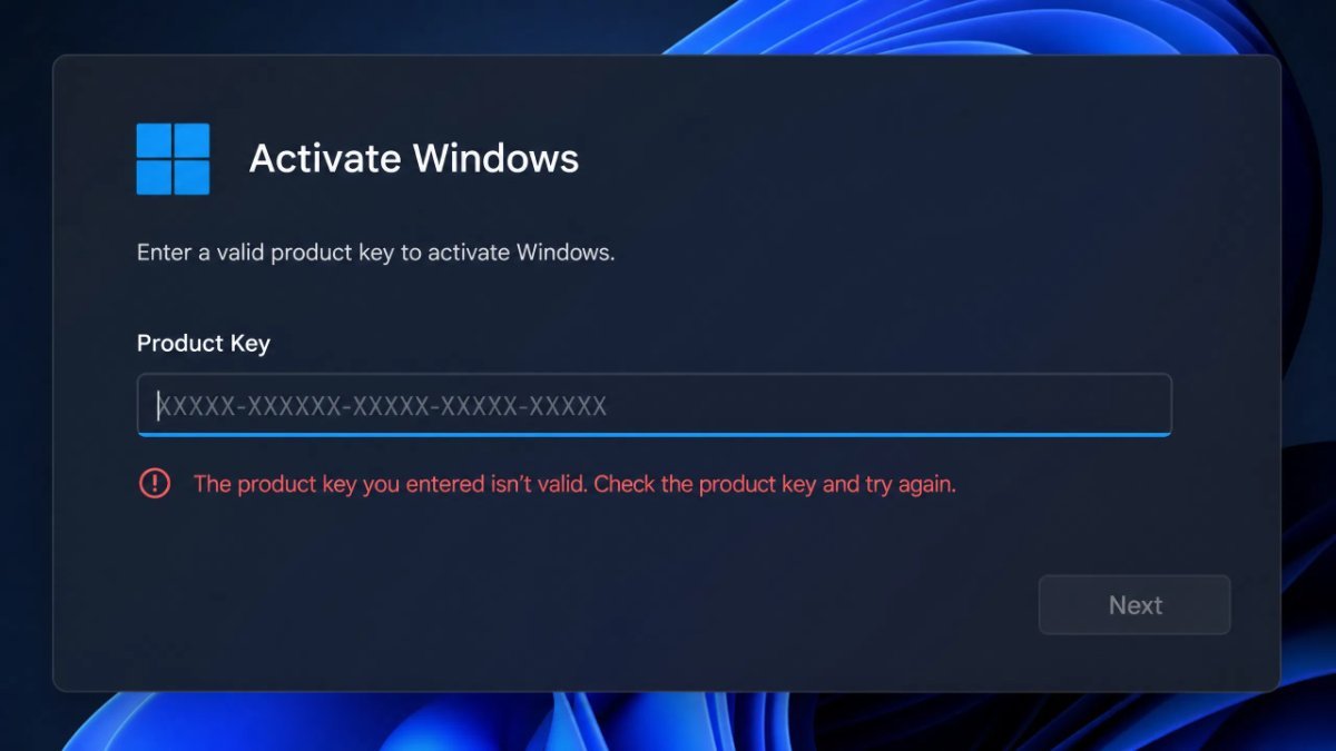 windows key not working – Windows activation error at the product key entry field